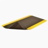 Ergo Trax Anti-Fatigue Mat 3x12 ft black yellow full ang corner curl.