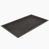 SaniTop Anti-Fatigue Mat 3X3 ft Black full ang left.