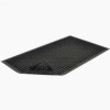 SaniTop Anti-Fatigue Mat 3X3 ft Black full ang left curl.
