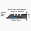 AquaFlow Outdoor Entrance Mat 32x39 Inches diagram.