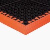 Safety TruTread 4-Sided 40x52 Inches Black/Orange