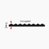 Tuff Foot Runner Corrugated 2x105 Feet Sideview Infographic
