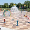 AquaTile Aquatic Flooring 3/8 Inch x 2x2 Ft. dune colors outdoor splashpad
