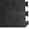 Leather PVC Floor Tile Black or Dark Gray 6 tiles Black Corner