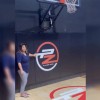 custom logo on basketball gym wall padding players zone thumbnail