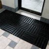 Entrance Tile 1/2 inch Black w/Charcoal Carpet cross install.
