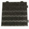 Tiled Carpet EntranceTile 1/2 inch Black w/Charcoal Carpet Square