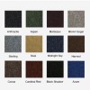 Infographic showing all color options of champion xp carpet tiles