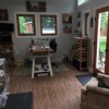 Artist Studio with wood grain reversible foam tile flooring thumbnail