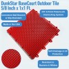DunkStar BaseCourt Outdoor Tile 5/8 Inch x 1x1 Ft. infographic