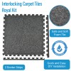 Interlocking Carpet Tiles 10x20 Ft Kit infographic