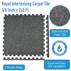 Royal Interlocking Carpet Tiles infographic