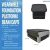 Wearwell Foundation Platform Beam Caps 2 Inch infographic