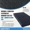 Wearwell Foundation Platform DIY Diamond-Plate Tile 2 Inch x 9x18 Inch infographic