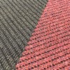 Cranberry red and black shadow Dominator LP Carpet Tiles