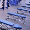 Gym equipment with Warm Gray Performance Rally 14.5 mm flooring