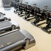 Rolled Rubber Eureka 8mm 90% Color Mocha Latte color in cardio room
