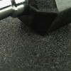 Rolled Rubber Eureka 8 mm Black Dumbbell on Flooring