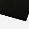 Edge View of Rolled Rubber Eureka 8 mm Black 25 LF 