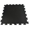 Interlocking Rubber Floor Tiles 23x23 Inch x 8 mm Black Eureka full tile