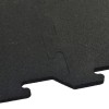 Interlocking Rubber Floor Tiles 23x23 Inch x 8 mm Black Eureka interlock edge