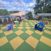 Max Playground Rubber Tile Daybright checkered installation