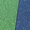 Performance Motivate Supreme Colors 7.5 mm Rolls per SF close up Green and Blue