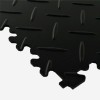 SupraTile 4.5 mm Diamond Pattern Black / Grays corner view