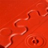 SupraTile 4.5MM T-JOINT 20.5x20.5 in Textured Red interlock
