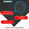 Rubber Floor Underlayment 3 mm 4x50 ft infographic