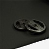 ForceFit Athletic Rolled Rubber Black 6 mm x 4 Ft. Wide Per SF Weights Close Up