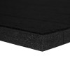 Black G-Floor Competition Cheer Roll Out Mat 1-3/8 Inch x 6x42 Ft. tope corner view