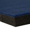 Corner close up in Blue of G-Floor Competition Cheer Roll Out Mat 1-3/8 Inch x 6x42 Ft.