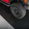 G-Floor Diamond Tread Garage Floor Roll 75 Mil x 8.6x24 Ft. truck parked on midnight black