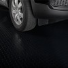 G-Floor Coin Tread Garage Floor Roll 75 Mil x 8.6x24 Ft. close up of car tire in midnight black