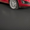 G-Floor Coin Tread Garage Floor Roll 75 Mil x 8.6x24 Ft. with red car parked on in slate gray