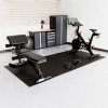 G-Floor Levant Tread Garage Floor Roll 55 Mil x 7.6x17 Ft. home gym mat in Midnight Black