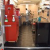Garage Tile Diamond in Enclosed Trailer Workshop Installation