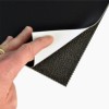 Elastic Underlayment under black white vinyl.