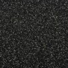 close up of black colored baseball home plate mat
