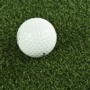 Bermuda Artificial Grass Turf Pine Green with golf ball