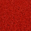 close up of red colored baseball home plate mat
