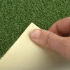 Drill Turf Max Artificial Grass Turf 5mm Padded 3/4 Inch x 15 Ft. Wide Per SF corner curled with backing