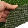 V-Max Artificial Grass Turf 3/4 Inch x 15 Ft. Wide Per SF corner up showing turf and backing