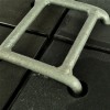 connector connecting four black ground protection mats