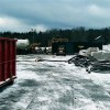 liberty ground protection mats at construction site in winter
