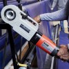 electric power winder for vinyl gym floor covers