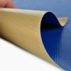 Gym Floor Cover 27 oz Vinyl per SF tan blue