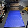 blue 4x8 discount folding gym mats in basement for workouts