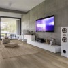 Eagle View Engineered Hardwood Flooring Installation Fireplace